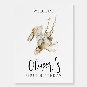 Bunny Welcome Sign boy, Some Bunny Foam Boards