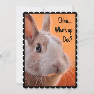 Bunny What's Up Doc? Flat All Occasion Card