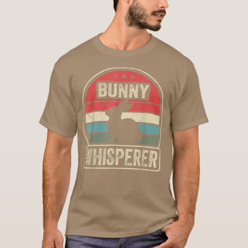 Bunny Whisperer Funny Pet Rabbit Lover Vintage Far T_Shirt