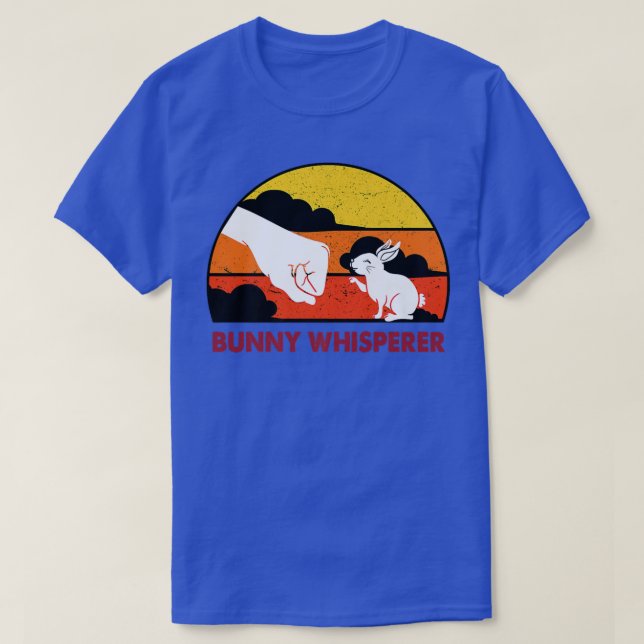 Bunny Whisperer Rabbit Daddy Father Rabbit Whisper T-Shirt (Design Front)