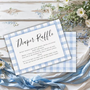 Bunny Wishes & Baby Kisses Diaper Raffle for Baby Enclosure Card