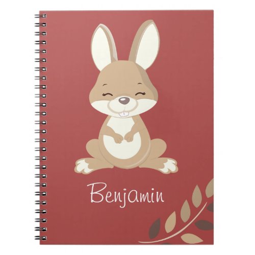Bunny with a smile notebook