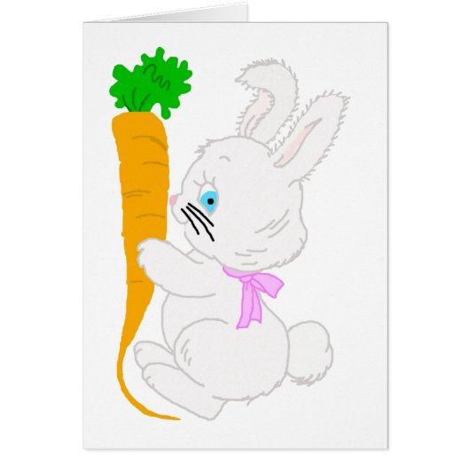 Bunny with Carrot-t Cards (Front)