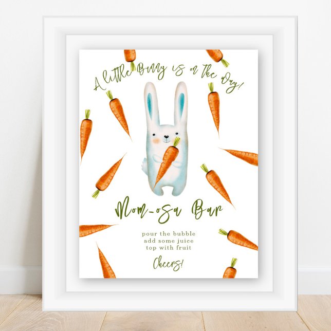 Bunny with carrots - mom-osa bar poster (Creator Uploaded)