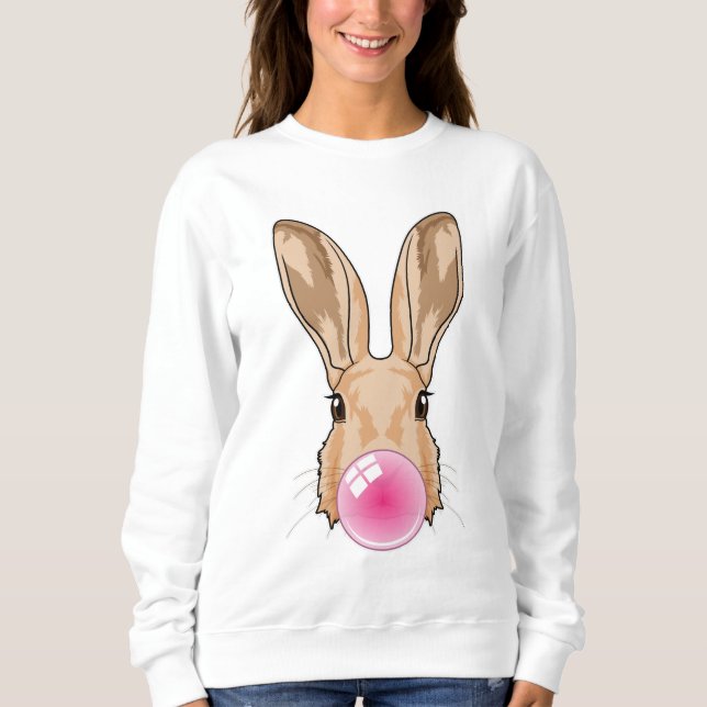 Bunny with Chewing gum Sweatshirt (Front)