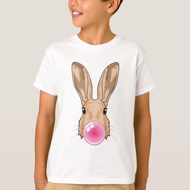 Bunny with Chewing gum T-Shirt (Front)