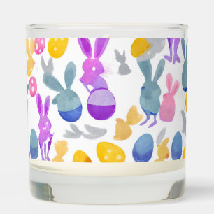 bunny with easter eggs scented candle