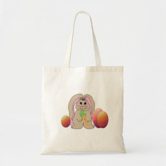 Bunny With Easter Eggs Tote Bag