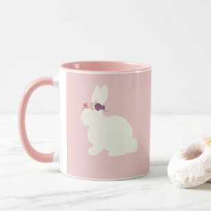 Bunny with Flower Crown Mug