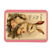 Bunny With Flowers  Flexible Magnet (Horizontal)
