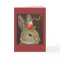 bunny with radish hat card