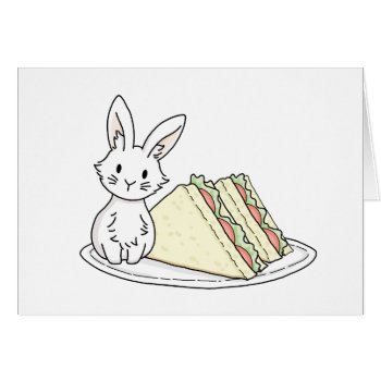 Bunny With Sandwiches by bunnieswithstuff at Zazzle