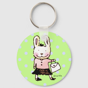 bunny with the perfect purse keychain