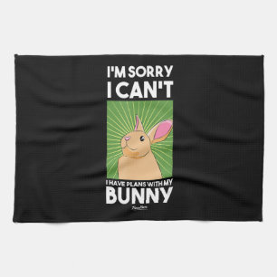 Bunny Women Men Boys Girls Kids Funny Rabbit Kitchen Towel