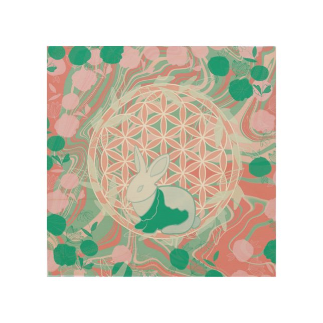 Bunny Wood Wall Art (Front)