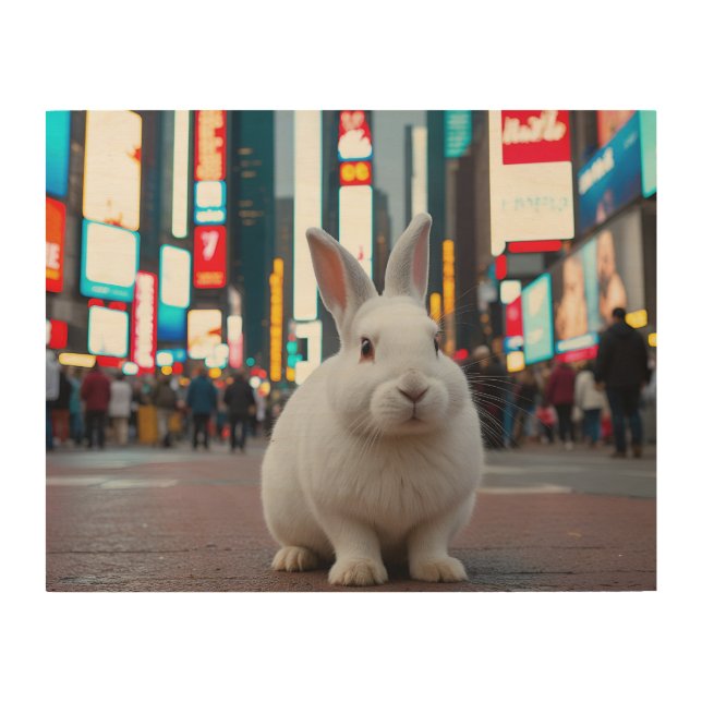Bunny Wood Wall Art (Front)