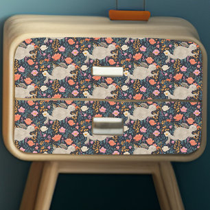 Bunny Woodland Cottagecore Floral Decoupage Tissue Paper