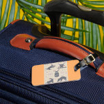 Bunny Yoga Luggage Tag<br><div class="desc">A series of images of bunny yoga with the bunny in different poses. This design looks really effective on this Luggage Tags</div>