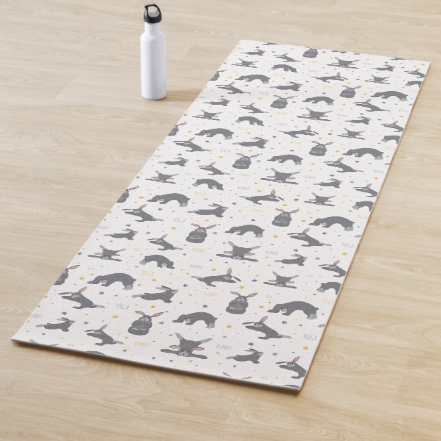 Bunny yoga. Rabbit yoga pose Mat (In Situ)