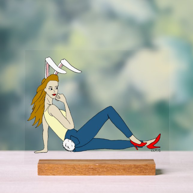 bunnygirl acrylic sign (Neutral)