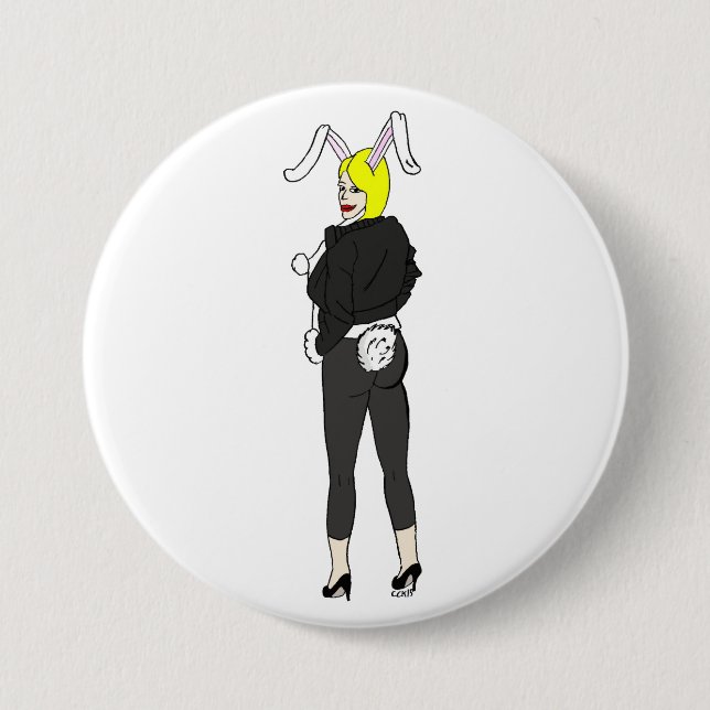 bunnygirl button (Front)