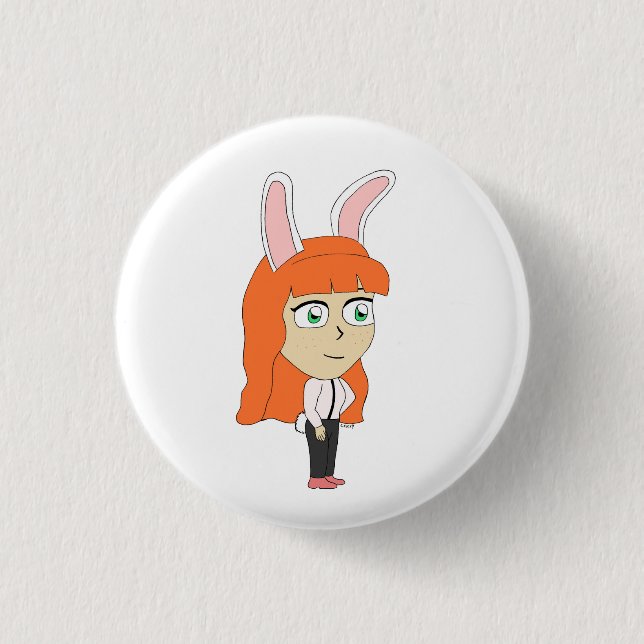 bunnygirl button (Front)