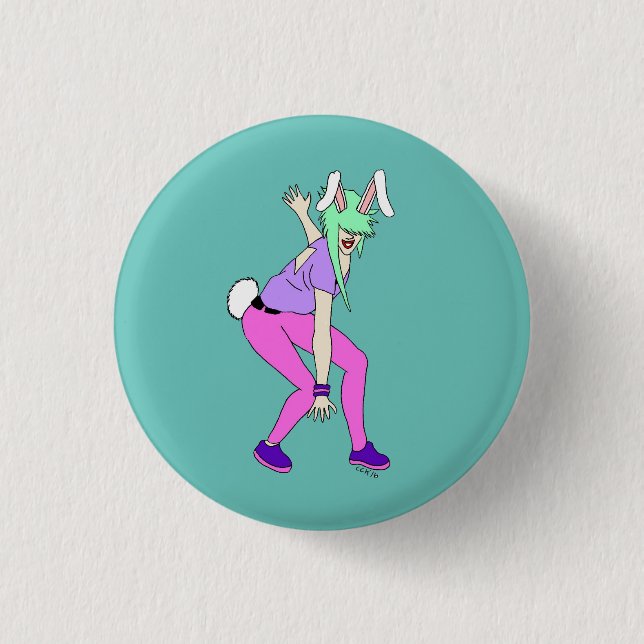 bunnygirl button (Front)