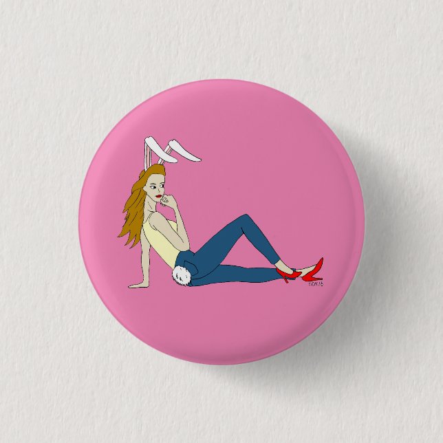 bunnygirl button (Front)