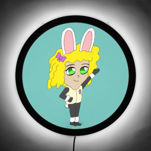 bunnygirl chibi LED sign (Front)