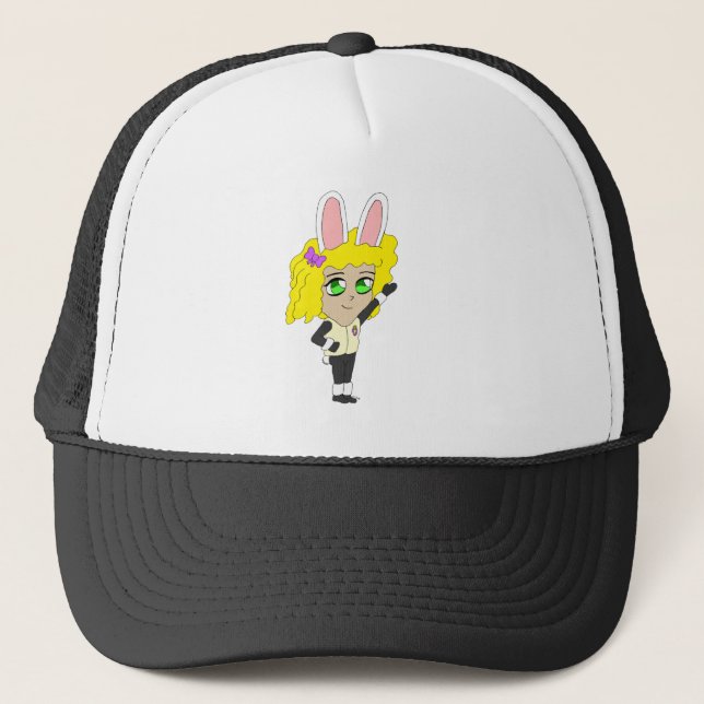 bunnygirl chibi trucker hat (Front)