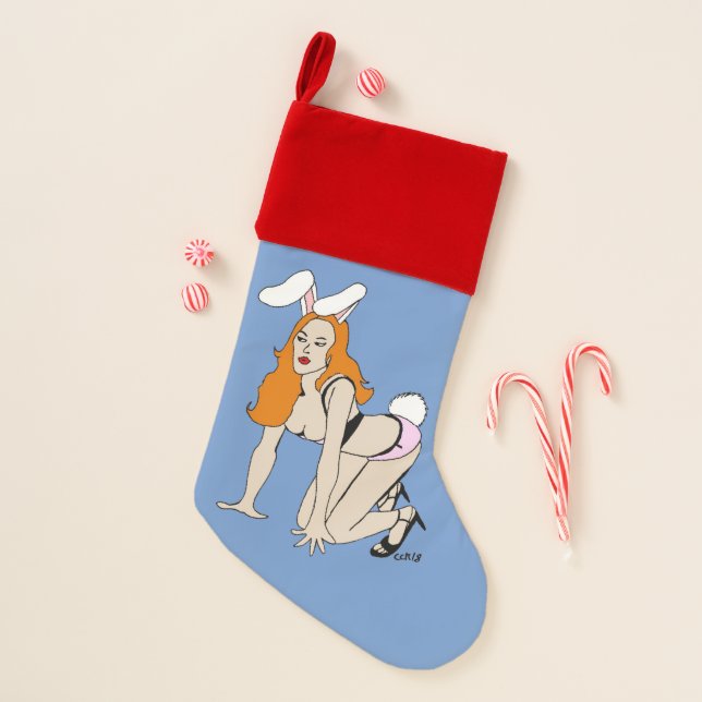 bunnygirl  christmas stocking (Front)