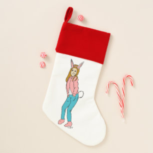 bunnygirl christmas stocking
