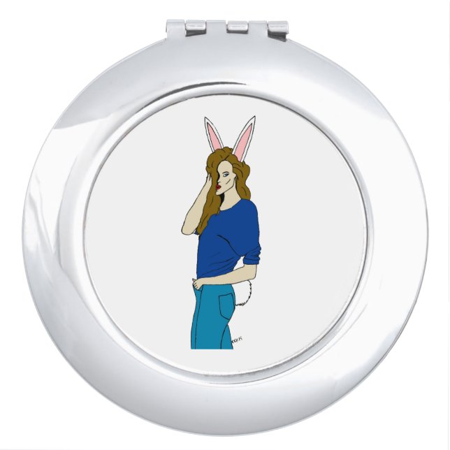 bunnygirl  compact mirror (Front)