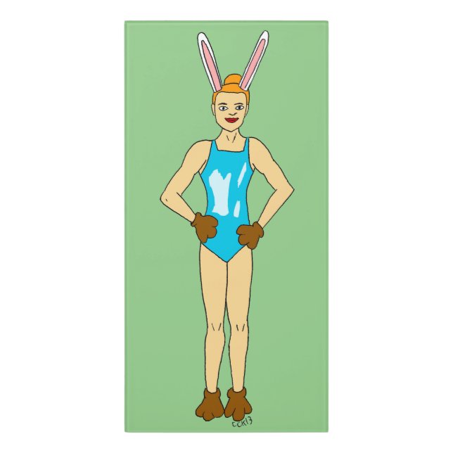 bunnygirl  door sign (Classic Front Vert)