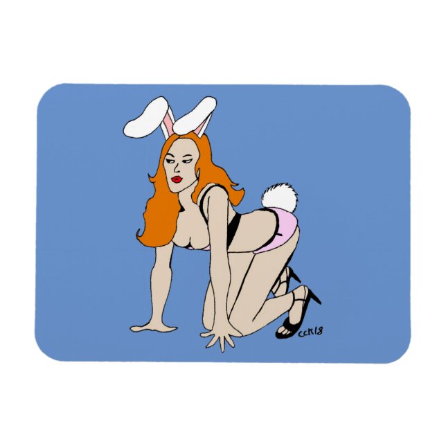 bunnygirl   magnet (Horizontal)