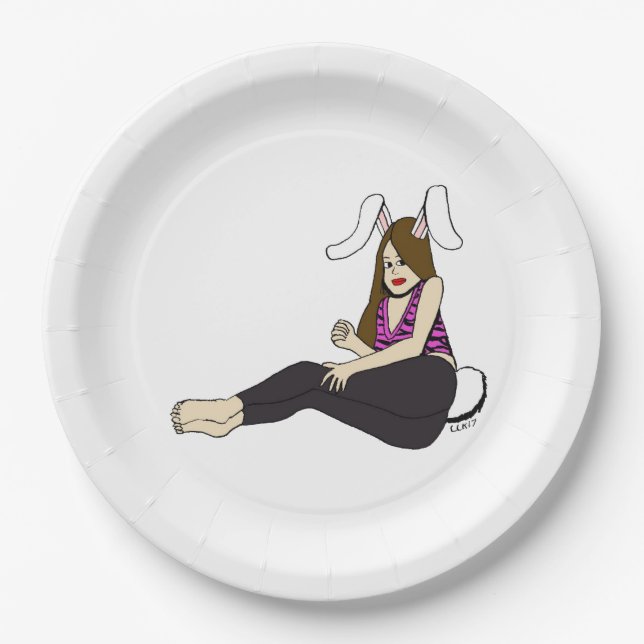 bunnygirl    paper plates (Front)