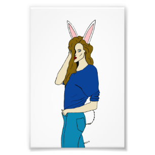 bunnygirl photo print