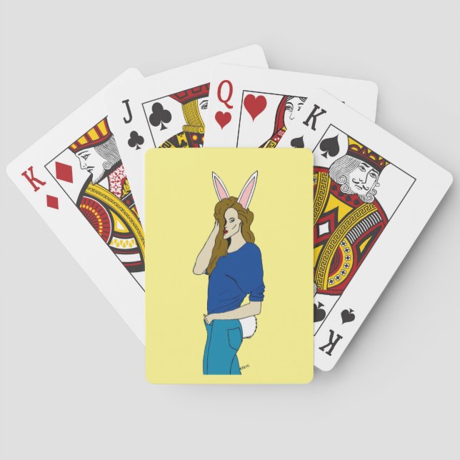 bunnygirl   poker cards (Back)