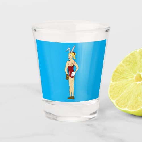 bunnygirl  shot glass