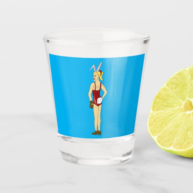 bunnygirl  shot glass (Front)