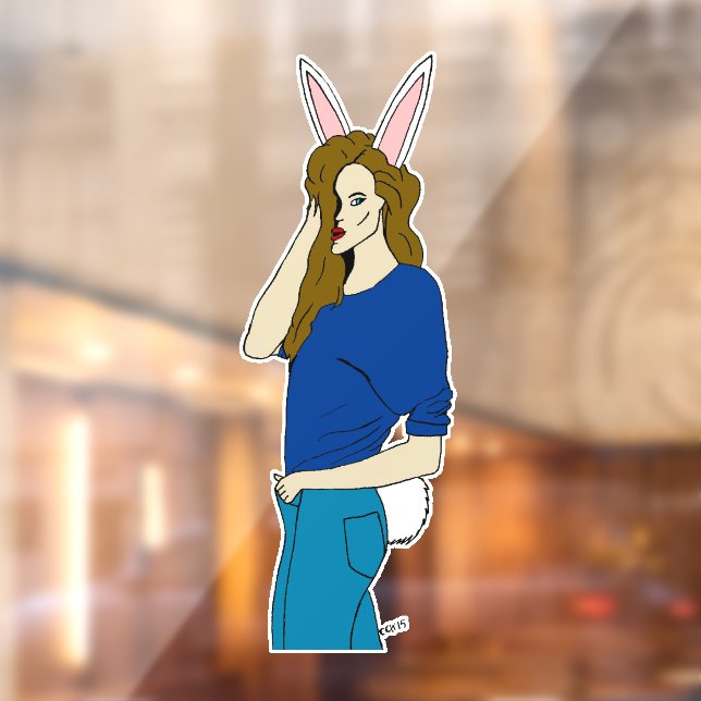 bunnygirl  window cling (Sheet 2)