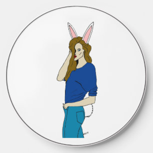 bunnygirl wireless charger