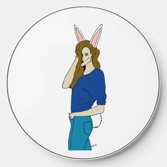 bunnygirl  wireless charger  (Front)