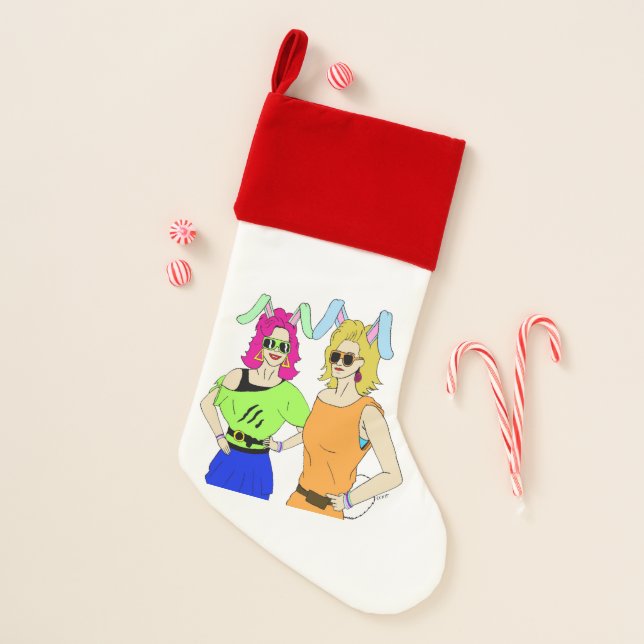 bunnygirls    christmas stocking (Front)