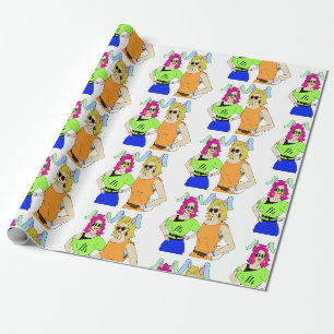 bunnygirls wrapping paper
