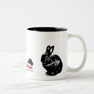 BunnyLuv Black Rabbits Mug