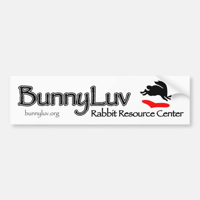 BunnyLuv Bumper Sticker (Front)
