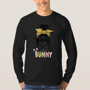 Bunnymama Funny Easter Mama Bunny Ears Leopard Ra T-Shirt