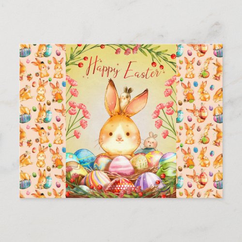Bunnys For Easter Postcard