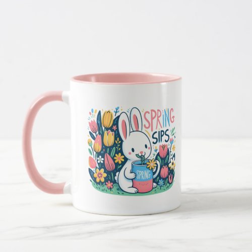 Bunnys Spring Sips  Mug